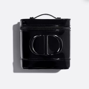New Dior Glossy Black Cosmetic Case with Handle